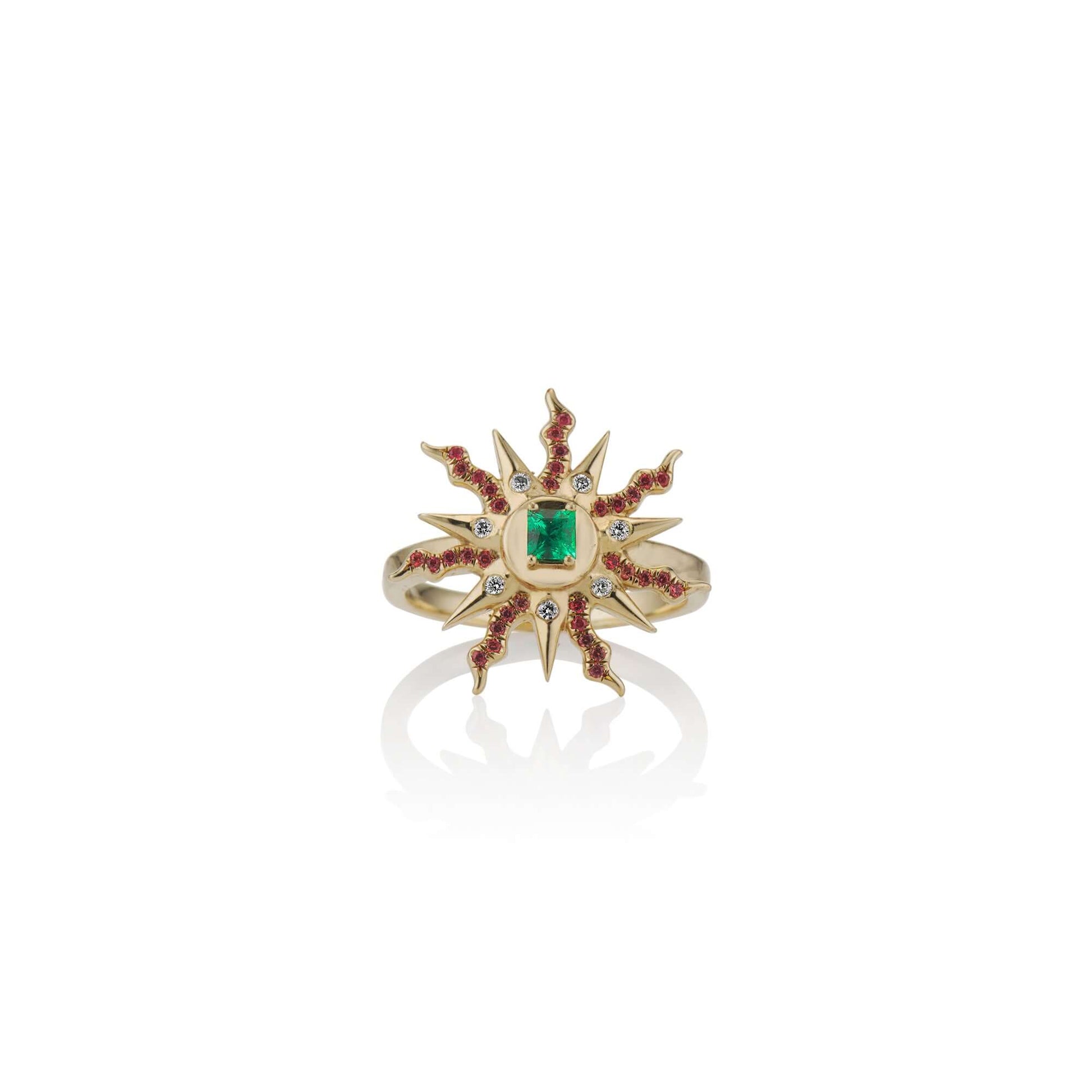 Rings 19: The Sun Ring Our Jewelry is proudly idealized, designed, prototyped, and produced in New York City from start until finish by hard working hands. Please note that these pieces are currently made to order and will ship in 2-8 weeks from the date