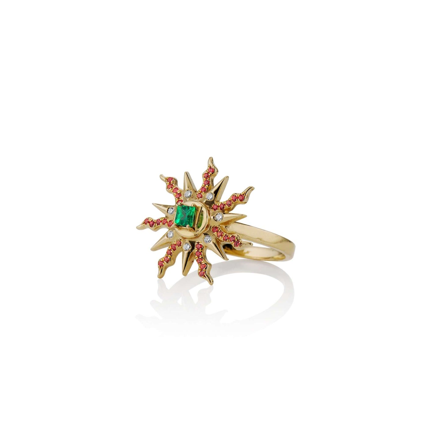 Rings 19: The Sun Ring Our Jewelry is proudly idealized, designed, prototyped, and produced in New York City from start until finish by hard working hands. Please note that these pieces are currently made to order and will ship in 2-8 weeks from the date