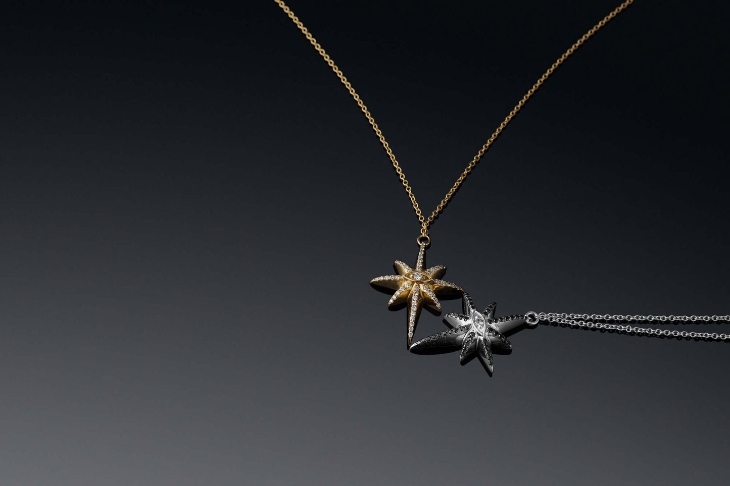 Necklaces 17: The Star Pendant Our Jewelry is proudly idealized, designed, prototyped, and produced in New York City from start until finish by hard working hands. Please note that these pieces are currently made to order and will ship in 2-8 weeks from t