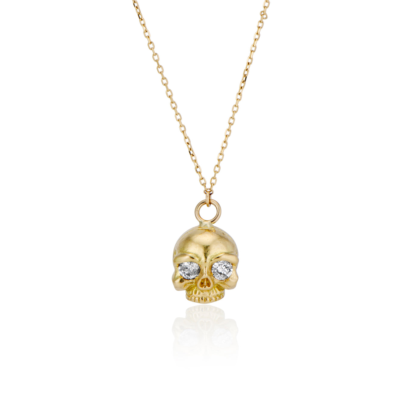 18k Babyyy Skull Pendant