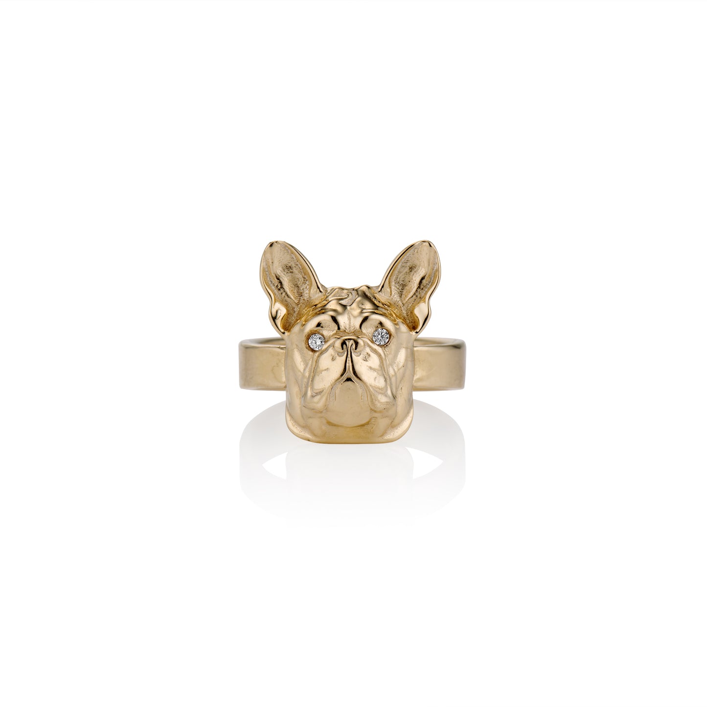 Gold Frenchie Ring