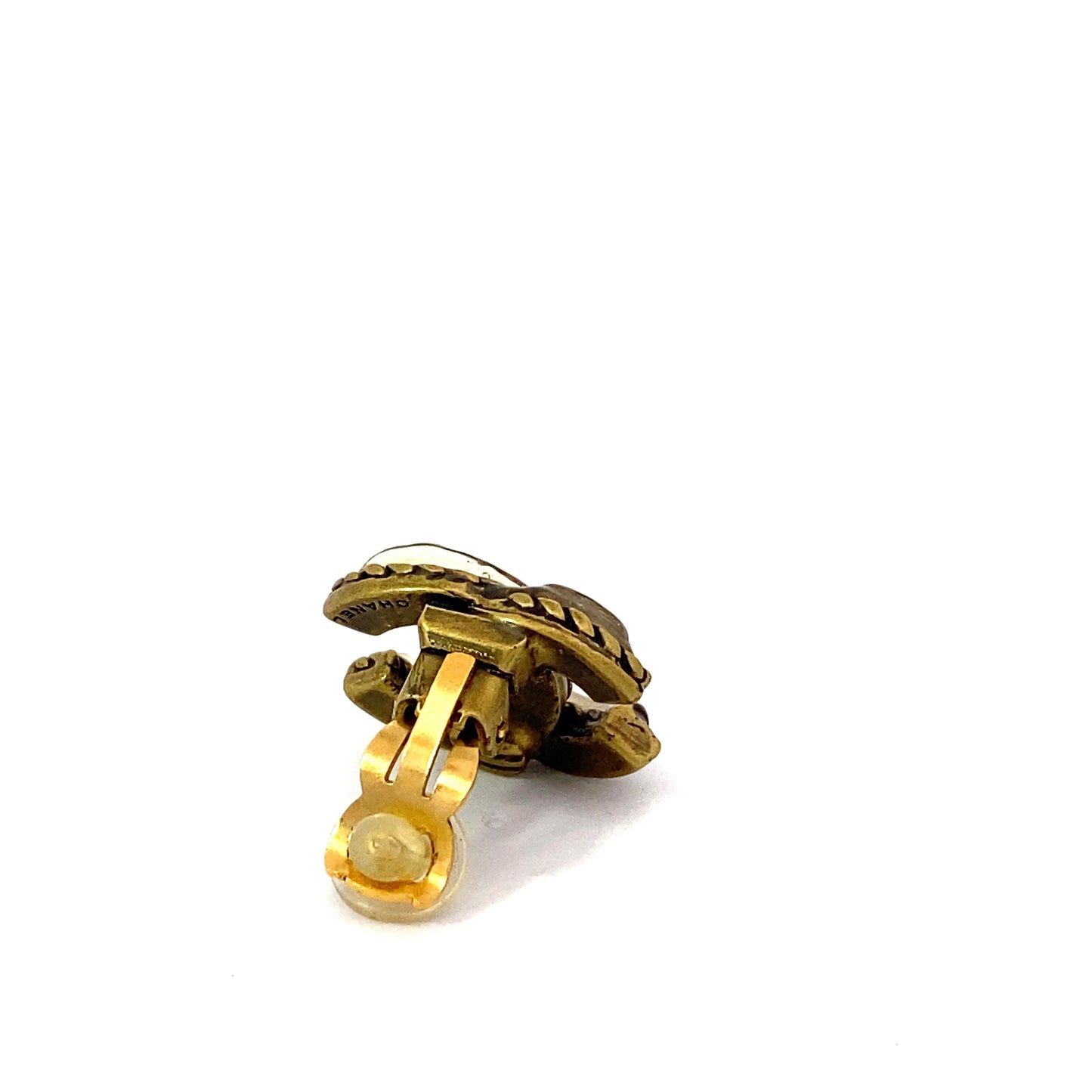 Chanel Logo Clip On Earrings
