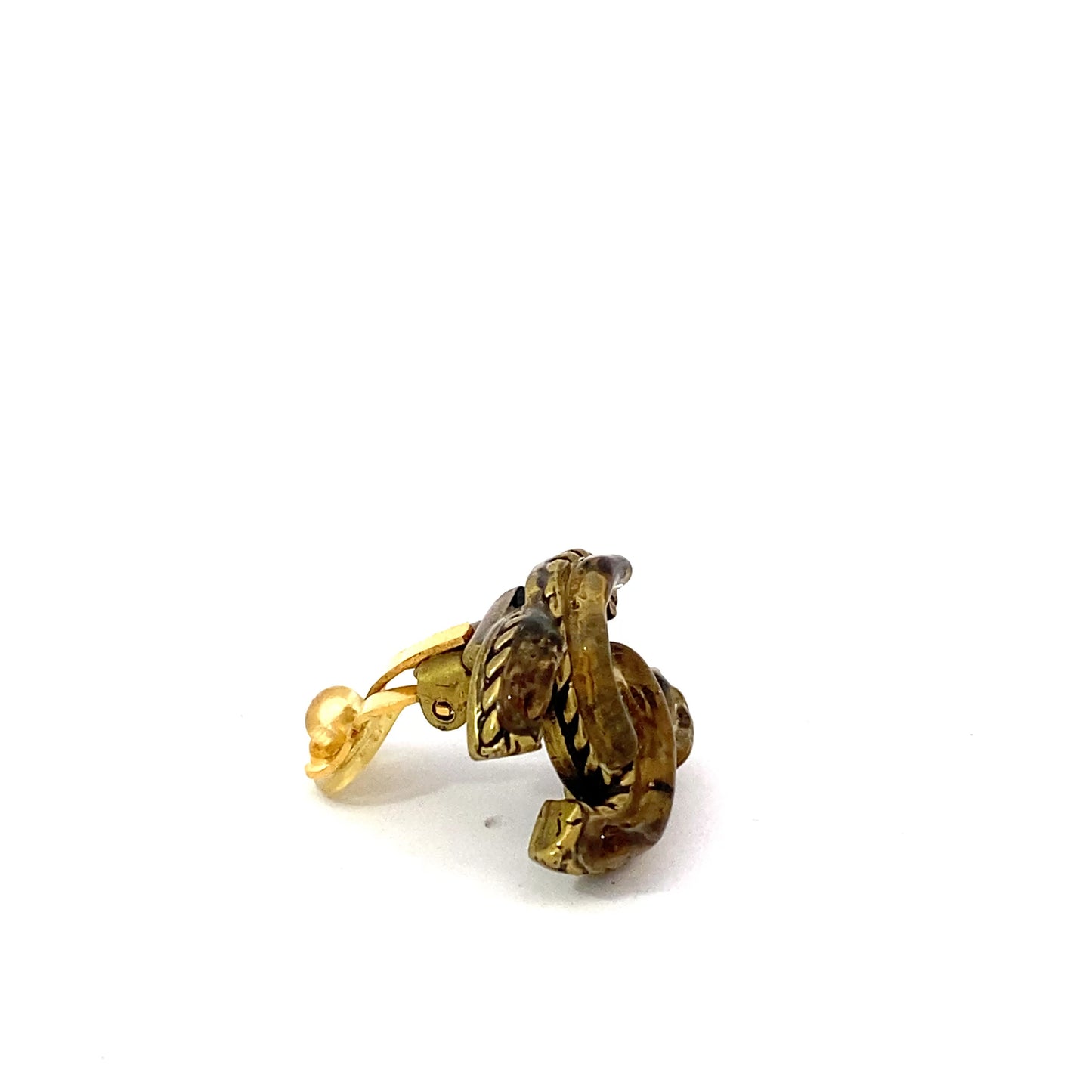 Chanel Logo Clip On Earrings