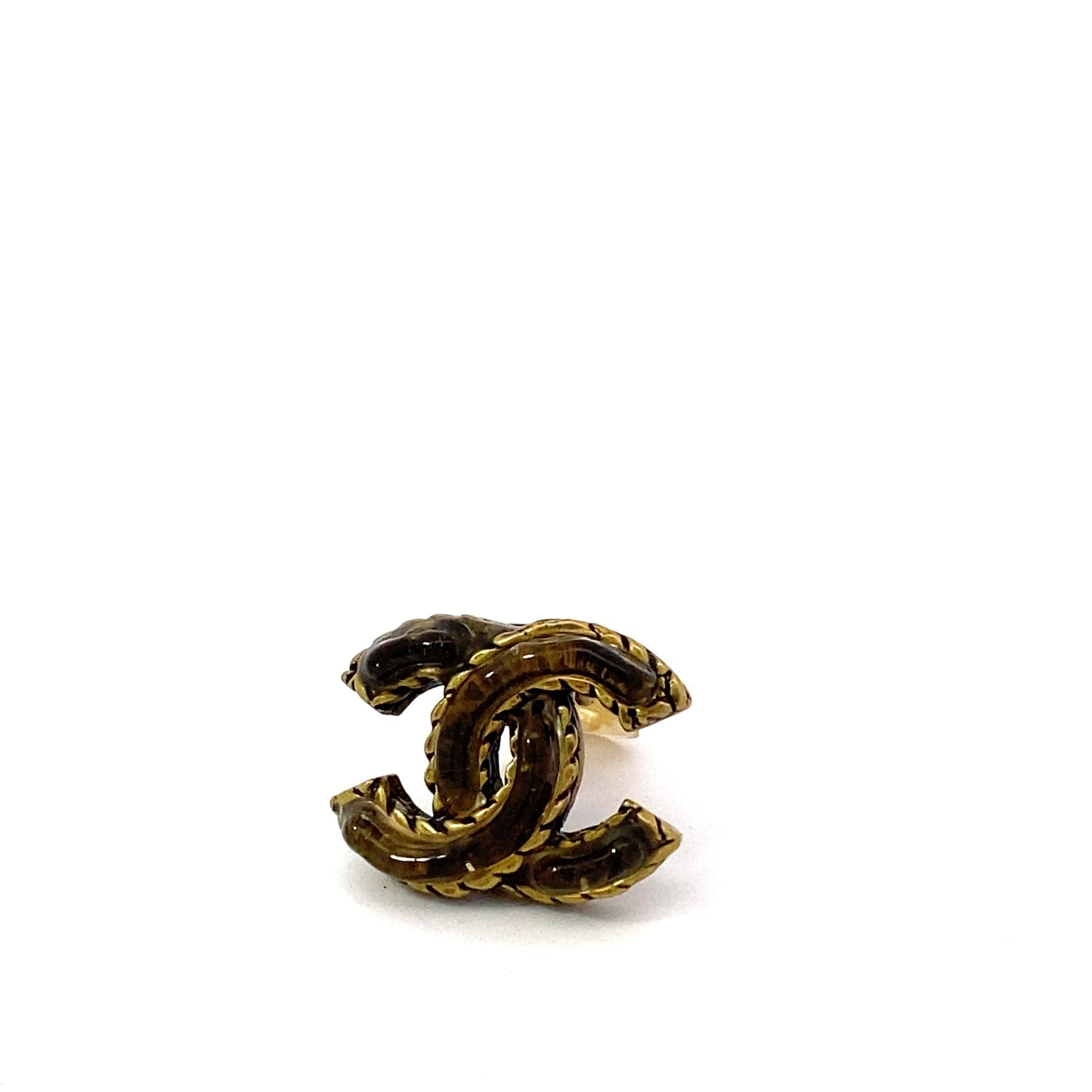 Chanel Logo Clip On Earrings