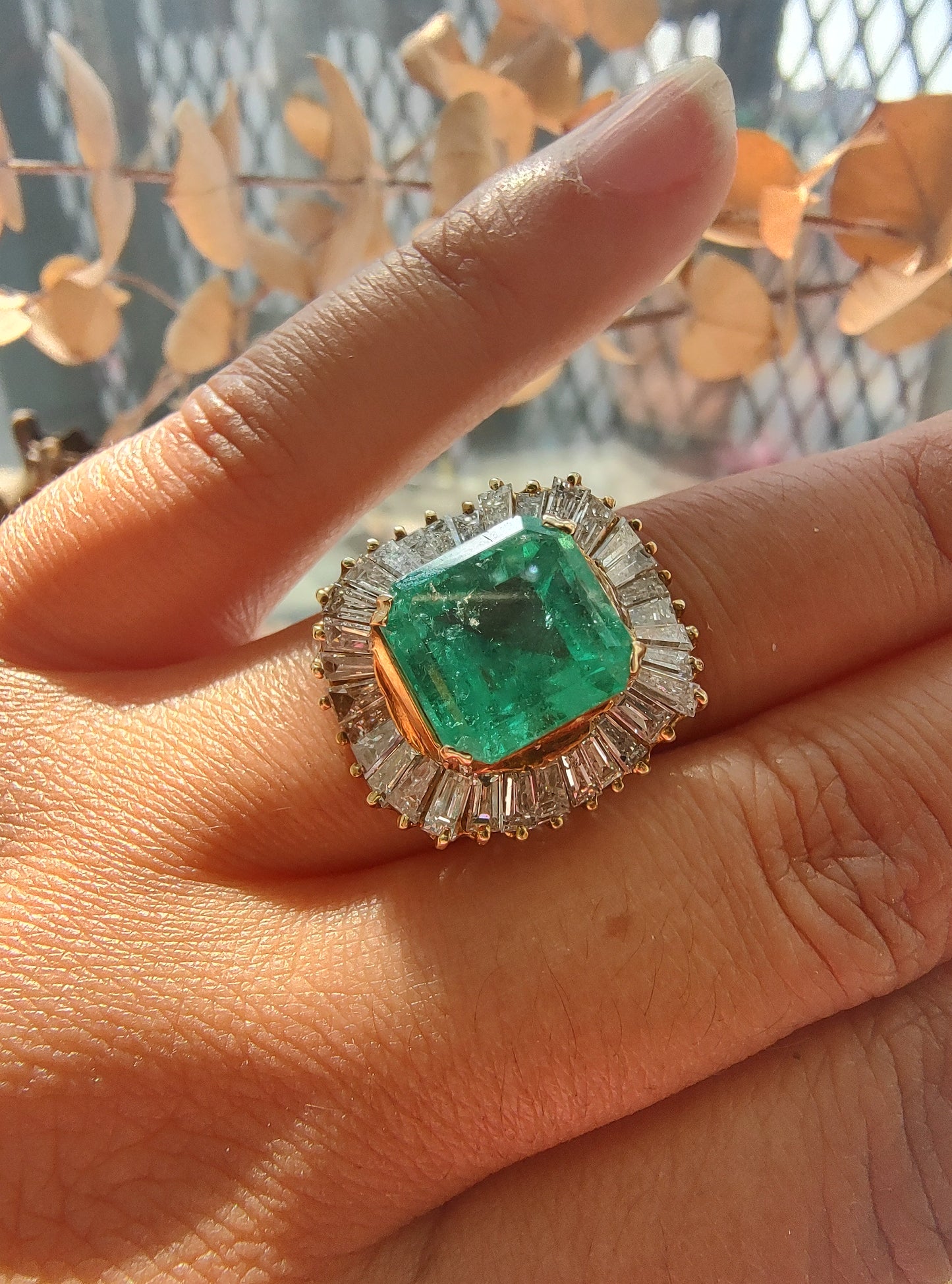 Vintage Colombian Emerald Ring