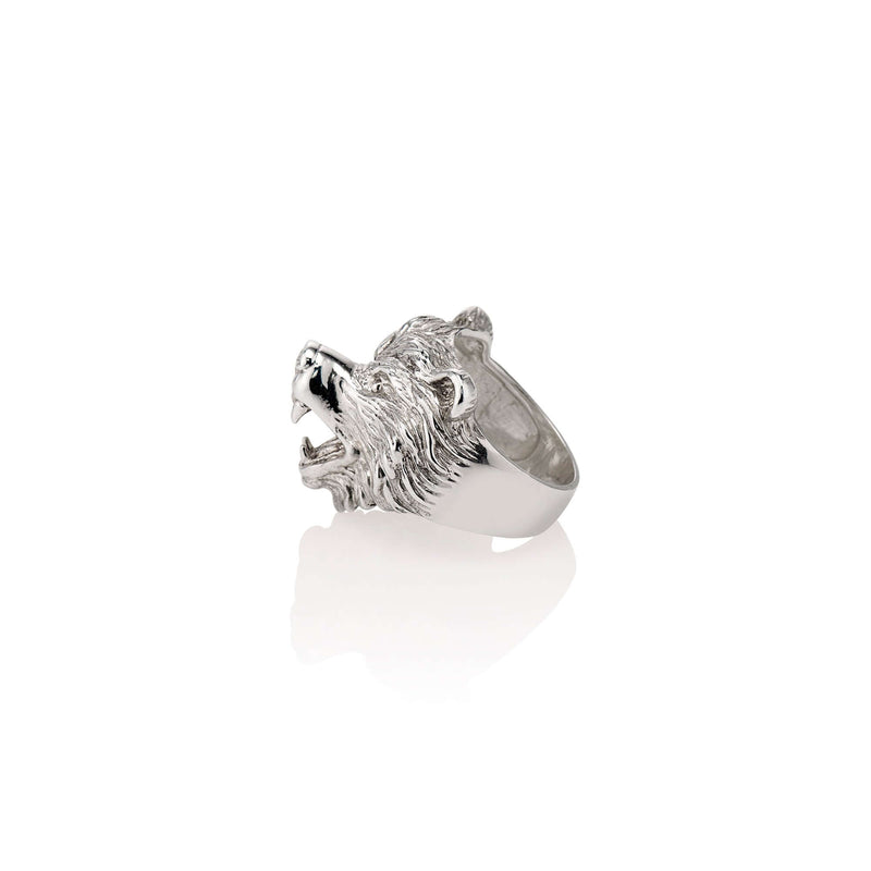 Rings Ursus Ring A realistic bear ring modeled after the grizzly bear to honor its resilience and strength. 10% of all sales will be donated to The Grizzly Bear Foundation to aid in their goal to conserve grizzly bear populations and educate the public ab