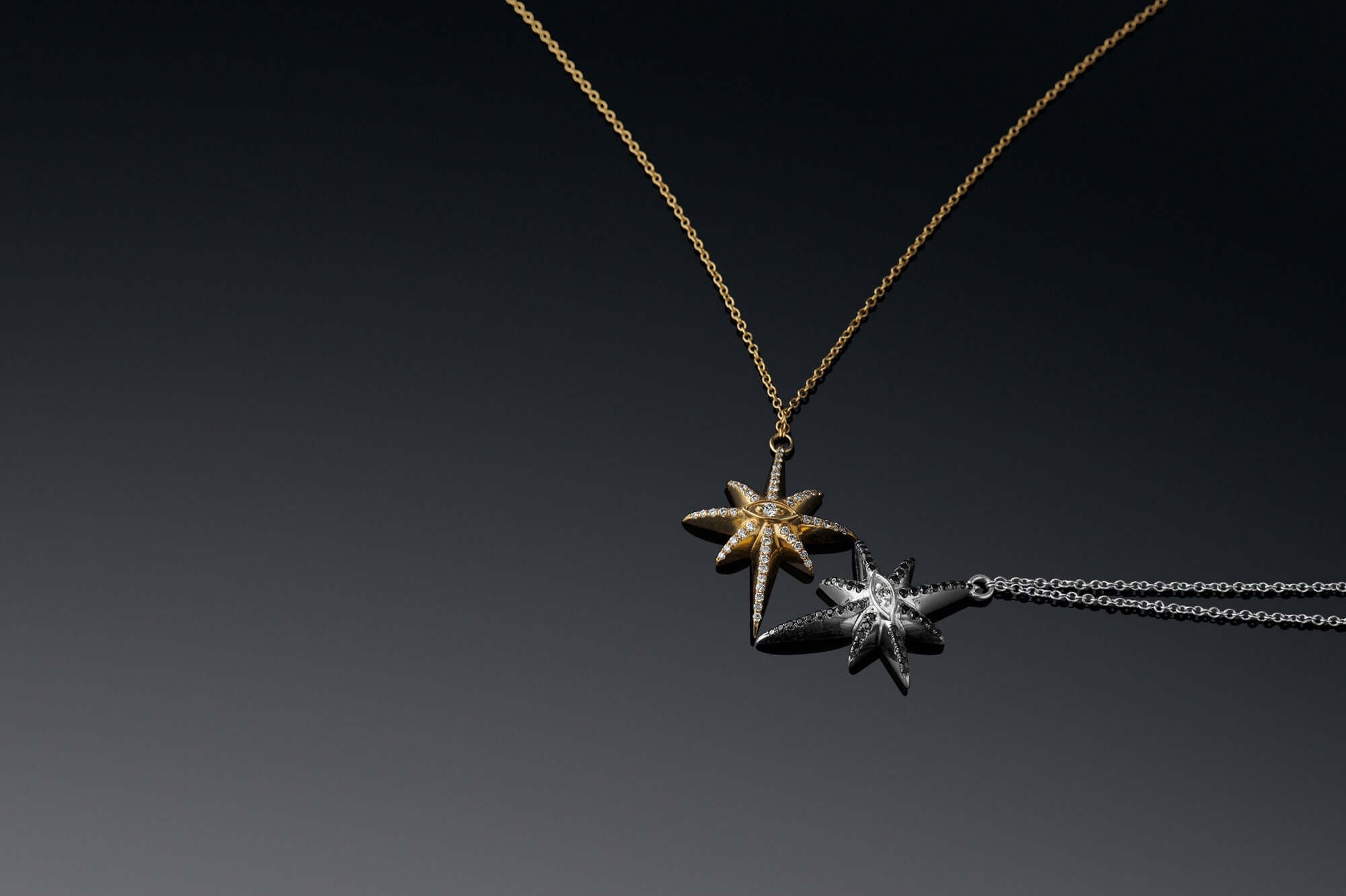 Necklaces 17: The Star Pendant Our Jewelry is proudly idealized, designed, prototyped, and produced in New York City from start until finish by hard working hands. Please note that these pieces are currently made to order and will ship in 2-8 weeks from t