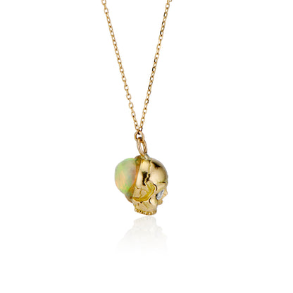 18k Babyyy Skull Pendant