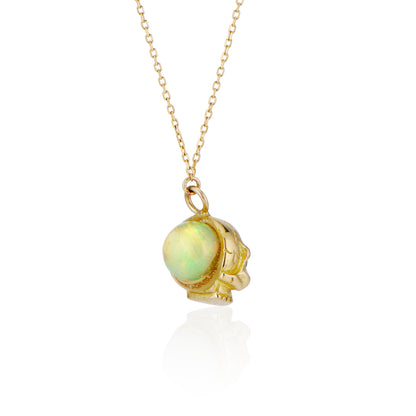 18k Babyyy Skull Pendant