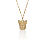 Gold Frenchie Pendant