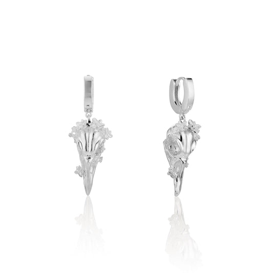 KIL N.Y.C. x Gotham Taxidermy Corvid Skull Earrings