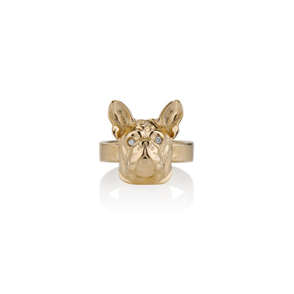 Gold Frenchie Ring