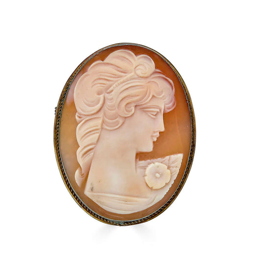 Cameo BroochAge: Victorian Dimensions: 1.75 in X 1.25 inCameo BroochAge: Victorian Dimensions: 1.75 in X 1.25 in