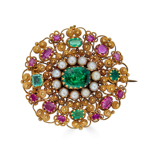 Antique Cannetille Brooch