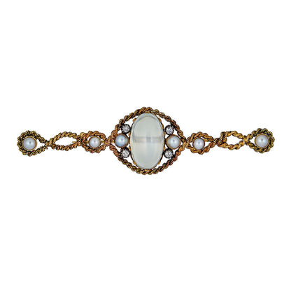 Antique Moonstone Brooch