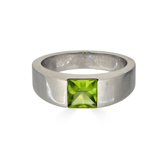 Peridot Center Cartier Ring