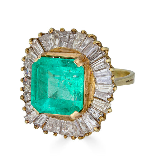 Vintage Colombian Emerald Ring