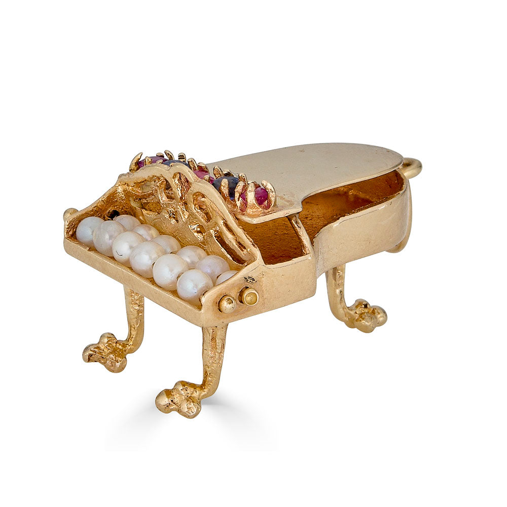 Vintage 14k Piano Charm