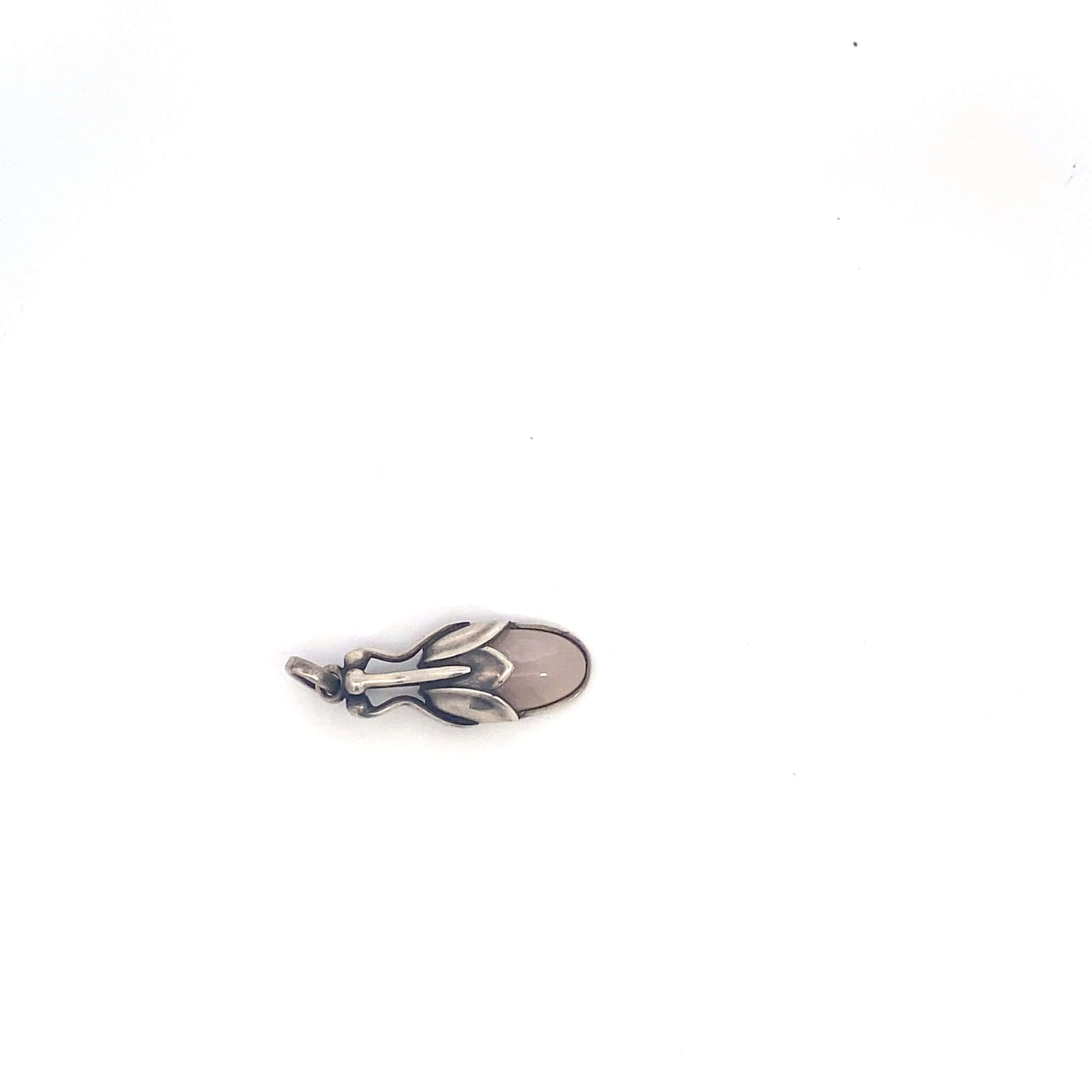 Georg Jensen Rose Quartz PendantAge: contemporary Dimensions: 1.25inchesGeorg Jensen Rose Quartz PendantAge: contemporary Dimensions: 1.25inches