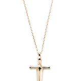 Mini Sword PendantA tiny dagger as a symbol of protection and strength. Sword jewelry is very wearable and this tiny sword was birthed for those who want something a bit more delicate to wear compared to their larger counterparts. Each sword comes on a 18