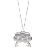 Eye of the Storm PendantInspired by the eye of a hurricane and the gods of wind, this pendant was designed entirely by hand. The pendant comes with an 18” chain. 10% of all sales will be donated to All Hands and Hearts to help them provide aid to communit