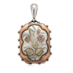 Floral Silver & Gilt Locket