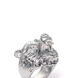 Rings Ursus Ring A realistic bear ring modeled after the grizzly bear to honor its resilience and strength. 10% of all sales will be donated to The Grizzly Bear Foundation to aid in their goal to conserve grizzly bear populations and educate the public ab