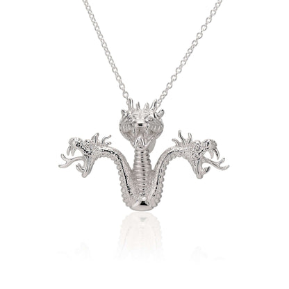 Lernian PendantOne of our favorite creations from this collection and it will surely appear to our fellow snake jewelry lovers. Inspired by the Lernian Hydra; a multi headed monster that Hercules was tasked to slay as part of his twelve tasks. A highly de