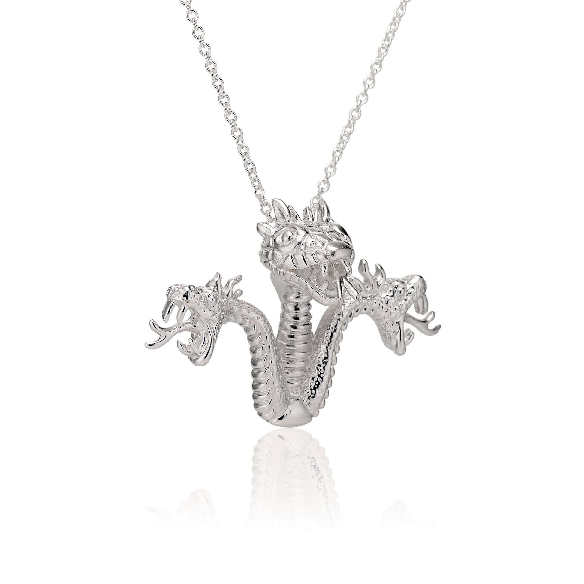 Lernian PendantOne of our favorite creations from this collection and it will surely appear to our fellow snake jewelry lovers. Inspired by the Lernian Hydra; a multi headed monster that Hercules was tasked to slay as part of his twelve tasks. A highly de